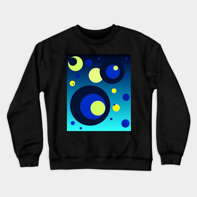 Blue bubbles Crewneck Sweatshirt by Blacklinesw9